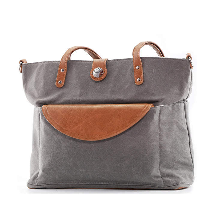 バッグ 96 GREY BROWN LEATHER BAG 2936B Refined Grey Tote Bag: Style & Functionality - Momkindness